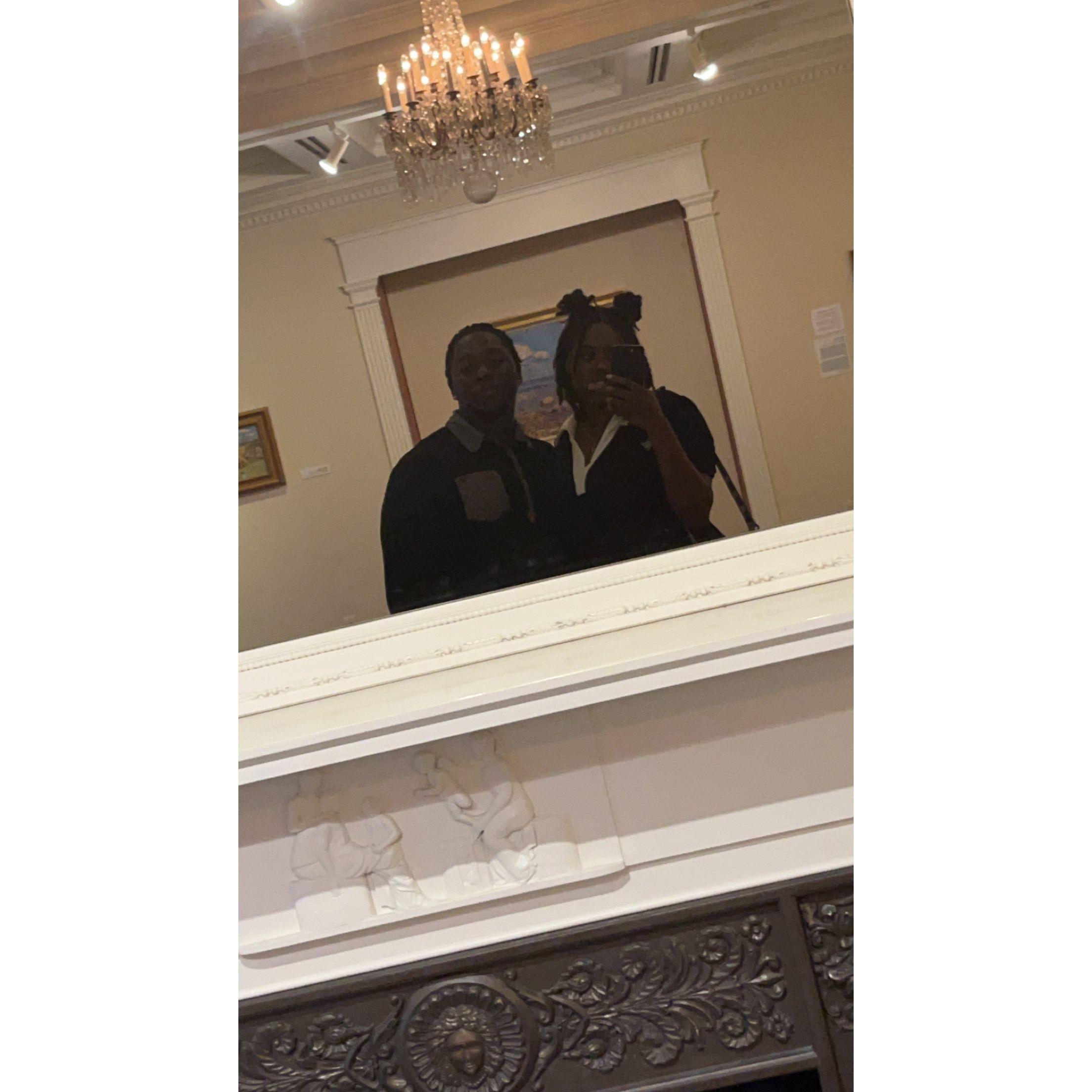 Our first photo together