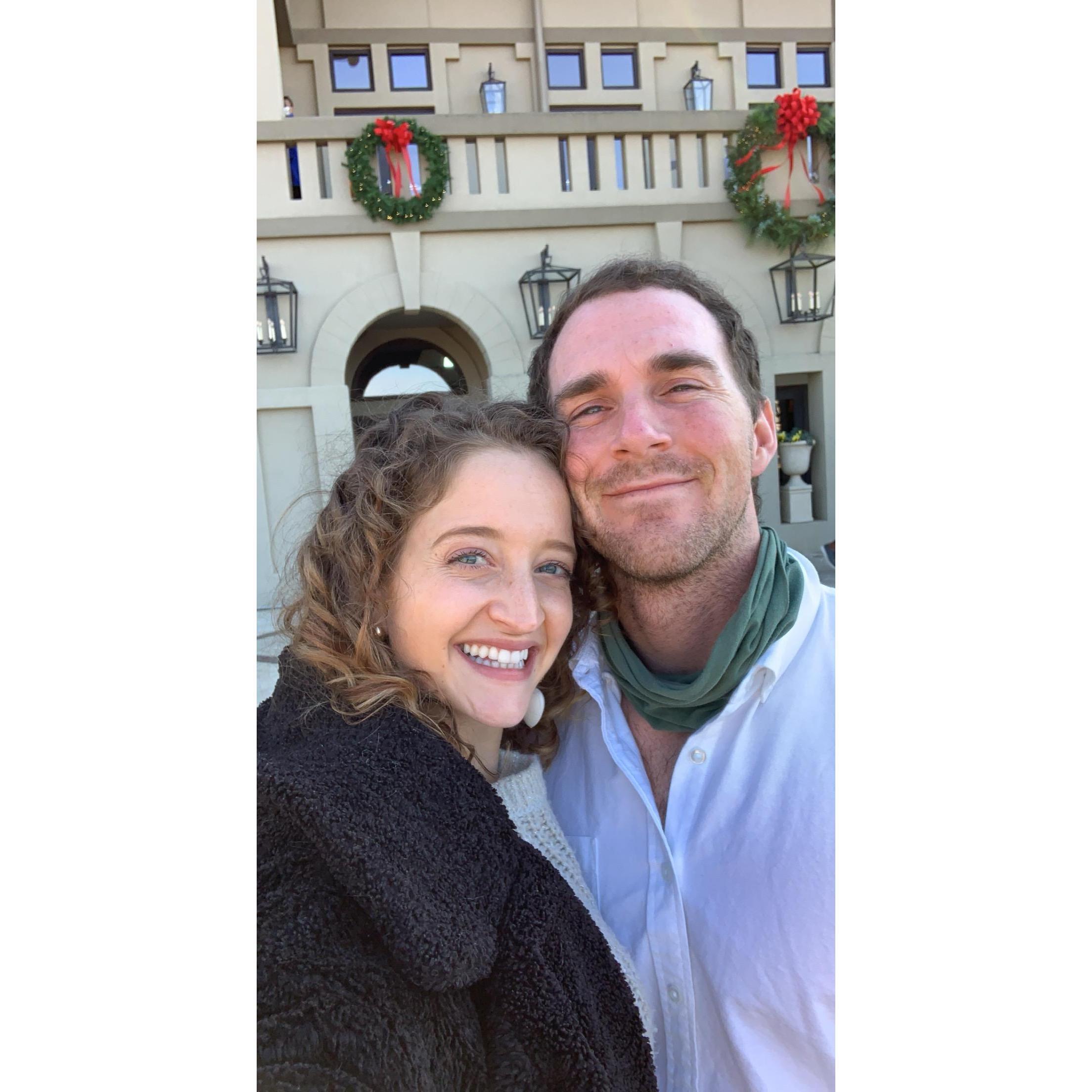 Our Christmas present to each other--a trip to the Chateau Elan