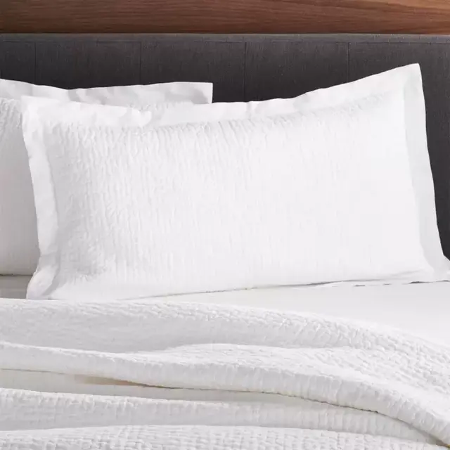 Celeste White Solid Standard Sham