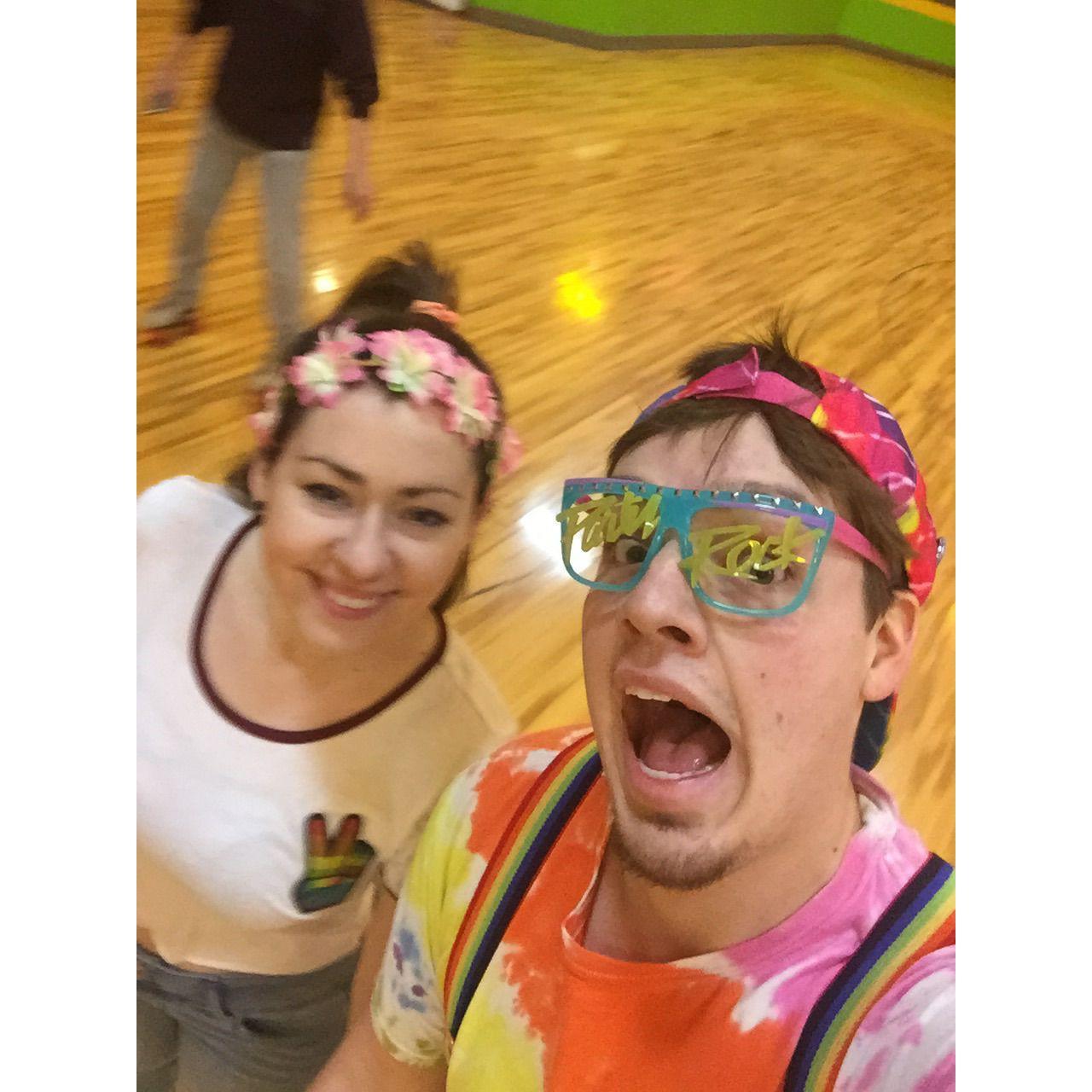 Roller Skating Birthday Party! (Devin is actually really good!)
