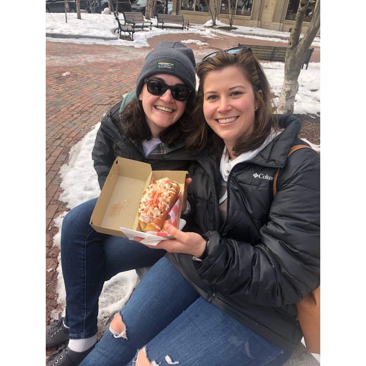 Lobster rolls in Maine