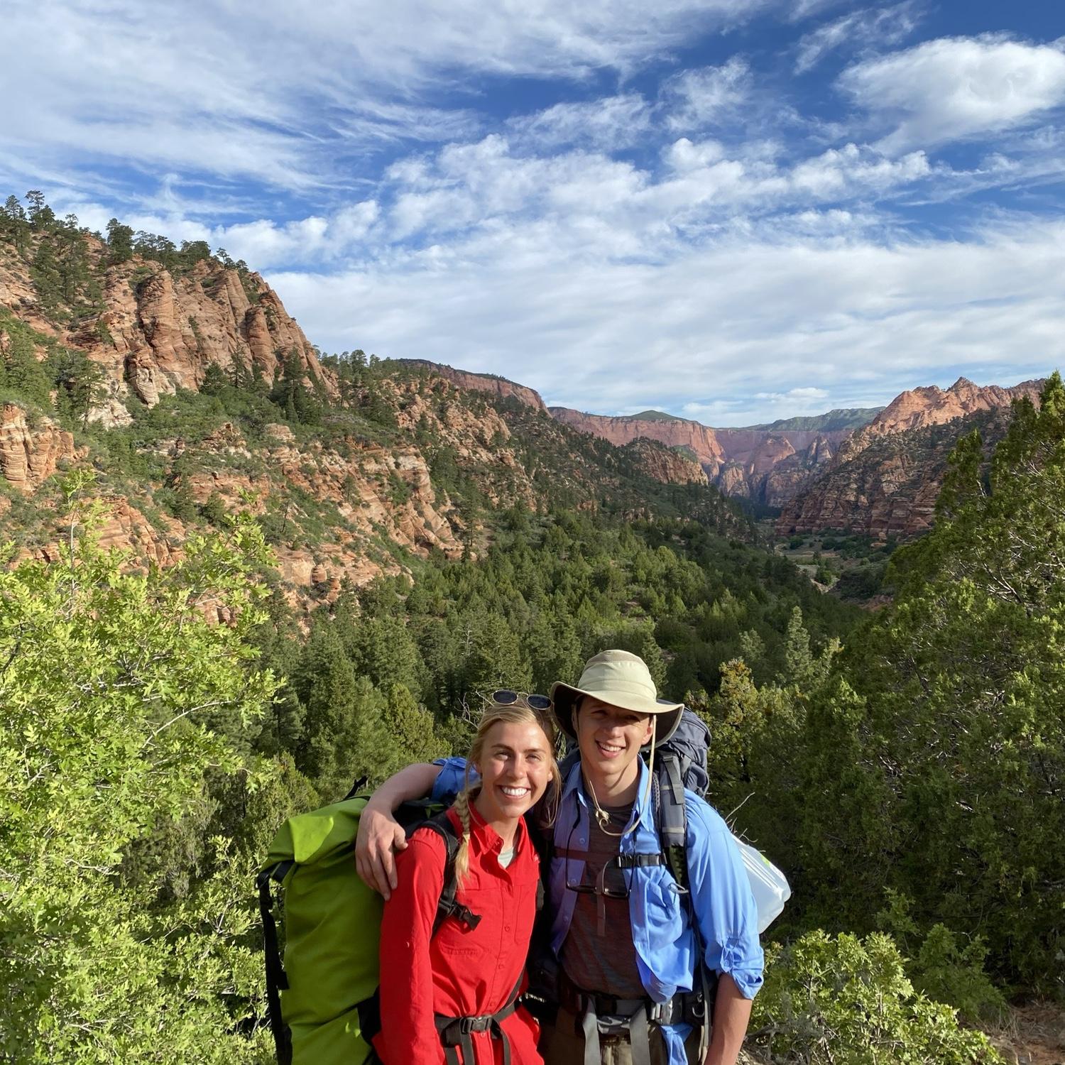 Backpacking in Zion National Park 2021.