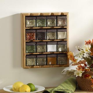 Bamboo Inspirations 16-Cube Spice Rack