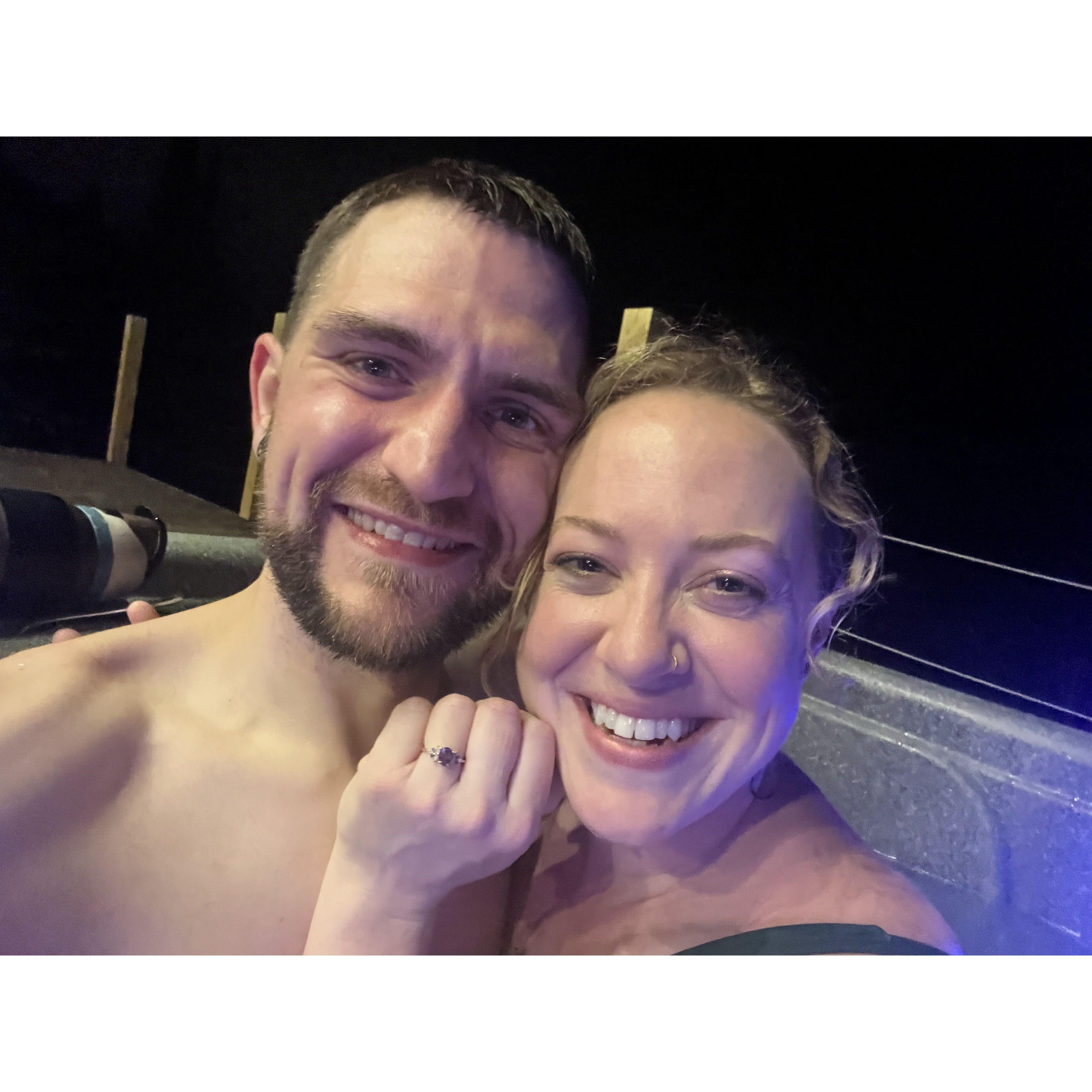 Right after we got engaged! (Quebec City, May 2024)