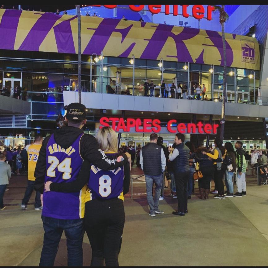 First Laker game at THE STAPLES CENTER