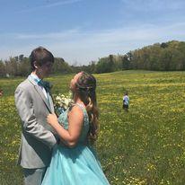 senior prom, i loved my cinderella dress and can not wait to wear another on our wedding day!