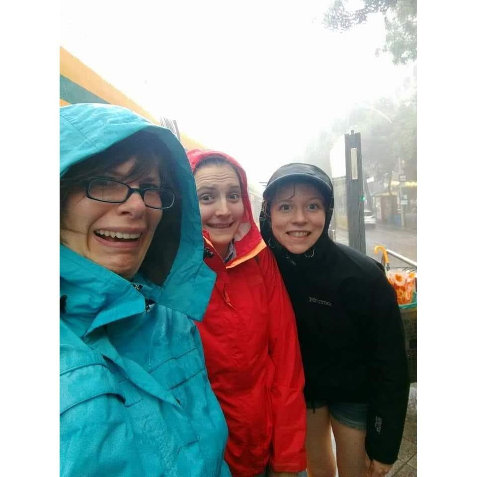 Sam with friends Leonie and Joelle