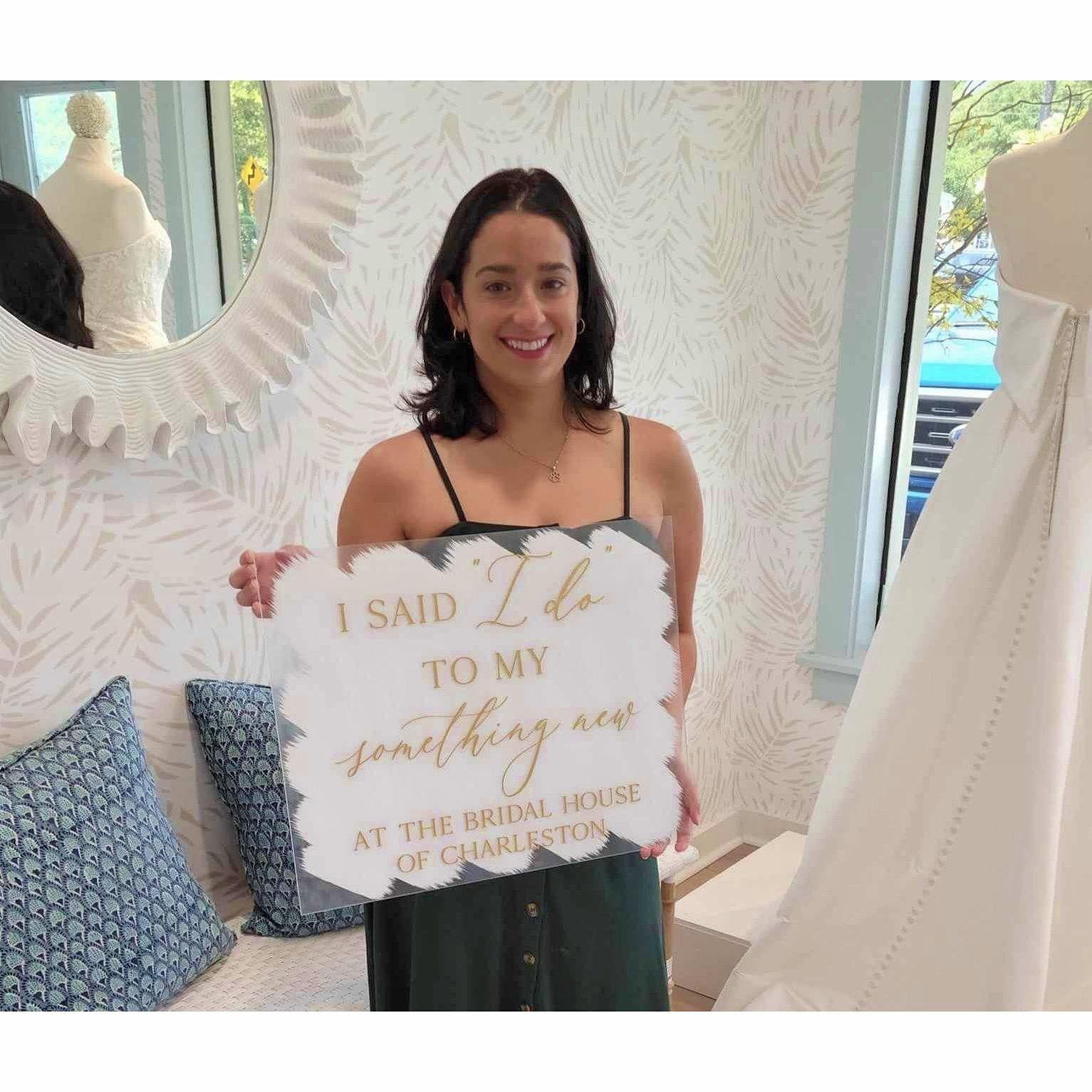 Saying yes to the dress with Mom and Elyse in tow!