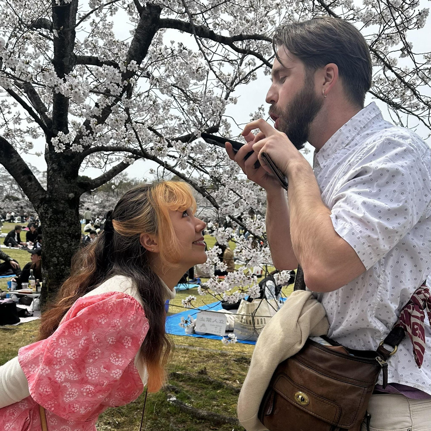 Moments before being engaged