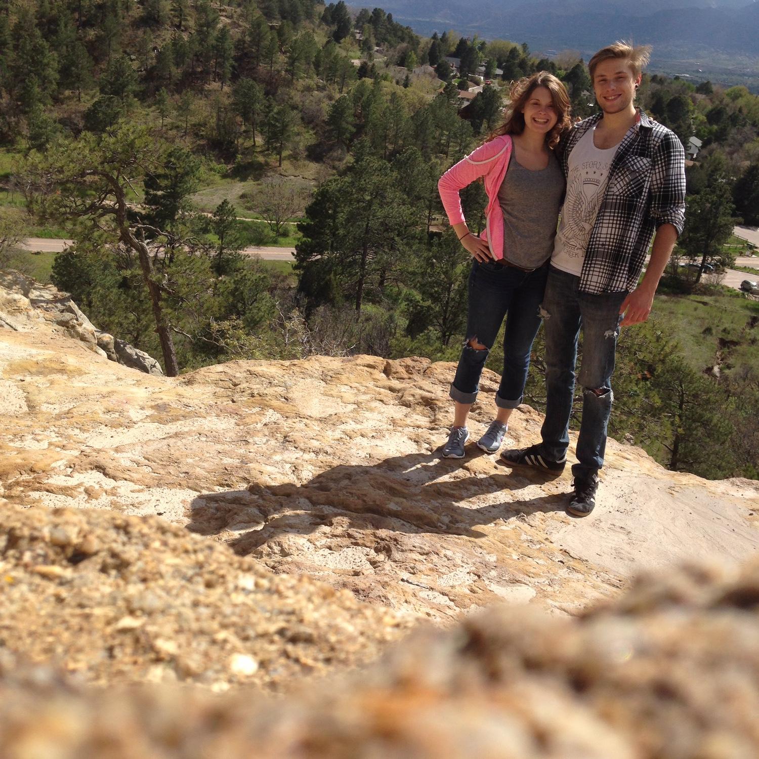 Our first photo together. ♥️