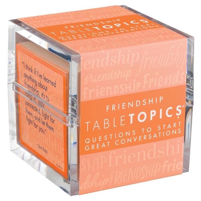 TableTopics Friendship - 135 Conversation Starter Questions and Quotes for Friends, Fun Conversation for Groups of Friends, Great Gift