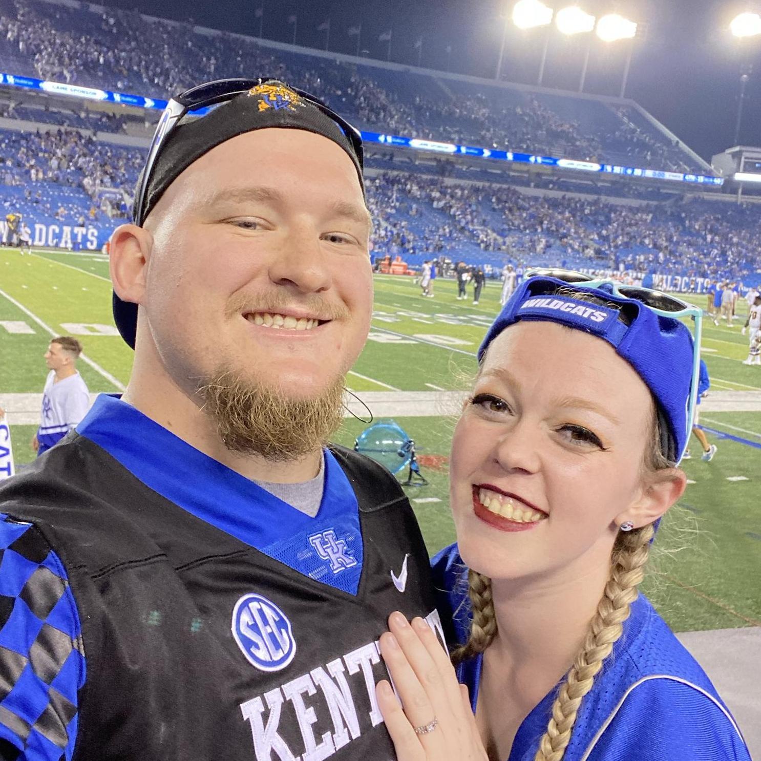 Emily's first UK Football game! UK came out with a W against Missouri!