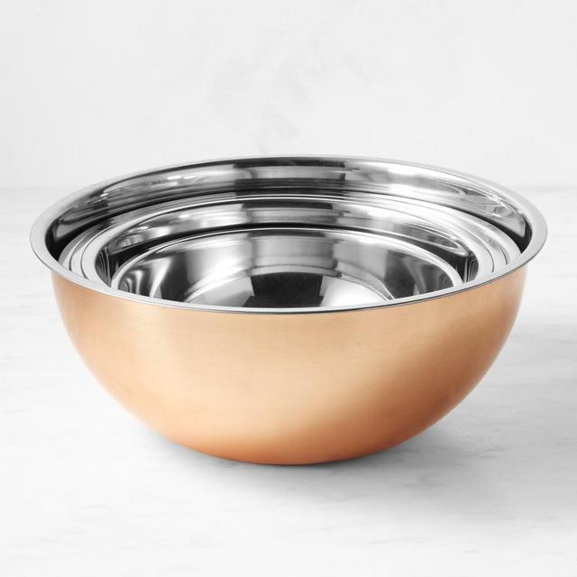 Copper Mixing Bowls, Set of 5
