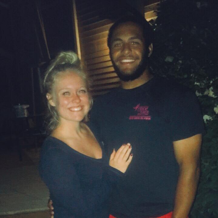 This was one of the first pictures ever taken together & one of the first of many summer nights spent by a bonfire.