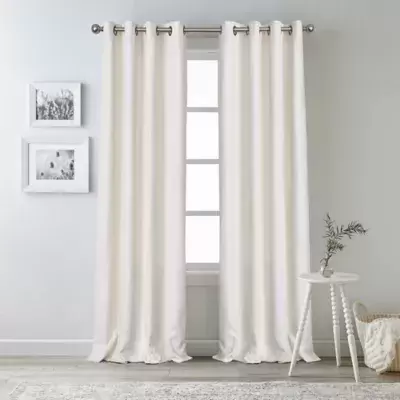 Bee & Willow™ Oakdale 84-Inch Grommet 100% Blackout Window Curtain Panel in Linen