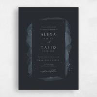 Black Wedding Invitation - Zortas Frame