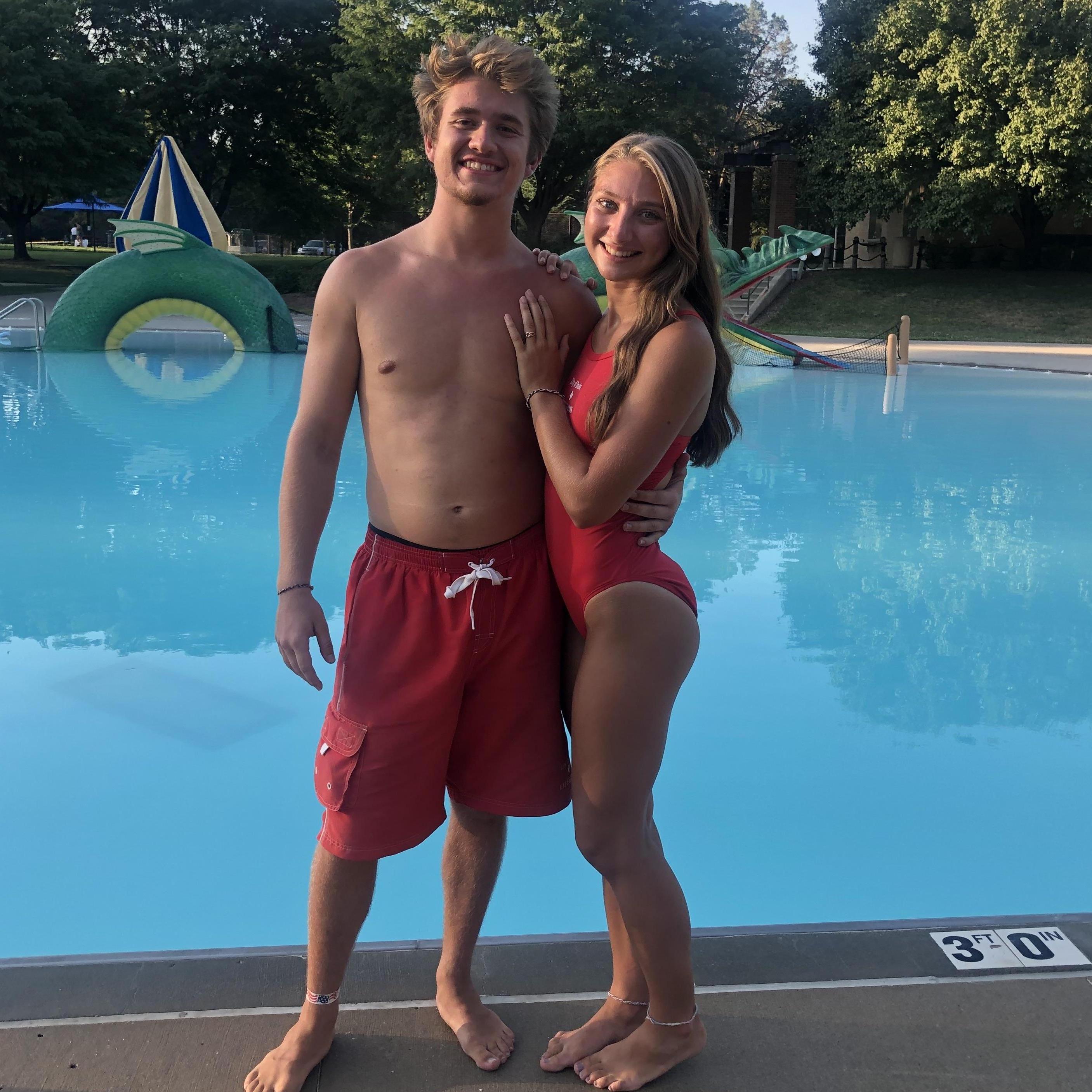 Working at Miller Park Pool together