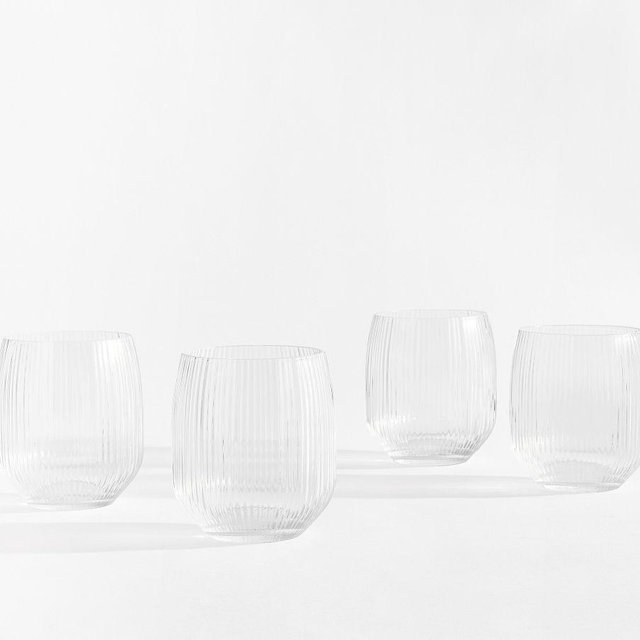 Sloan Stemless Wine Glasses, Set of 4 - Clear