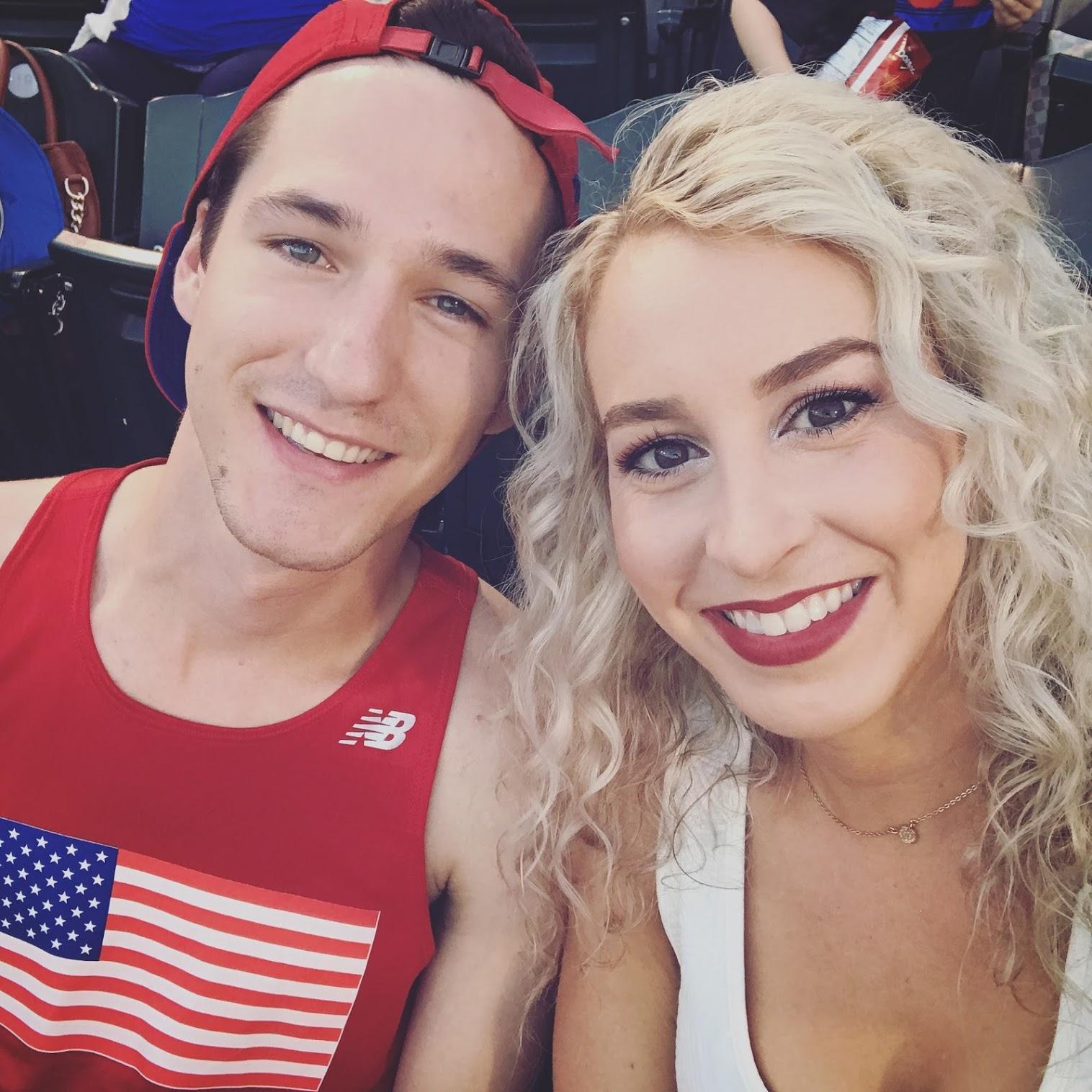 Doing the most American thing we could think of: attending a baseball game 
July 4, 2017