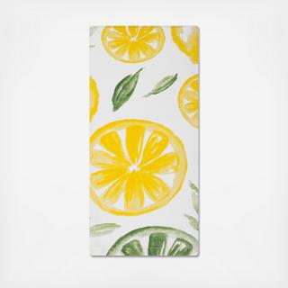 Lemon Lime Cotton Kitchen Towel, Set of 2