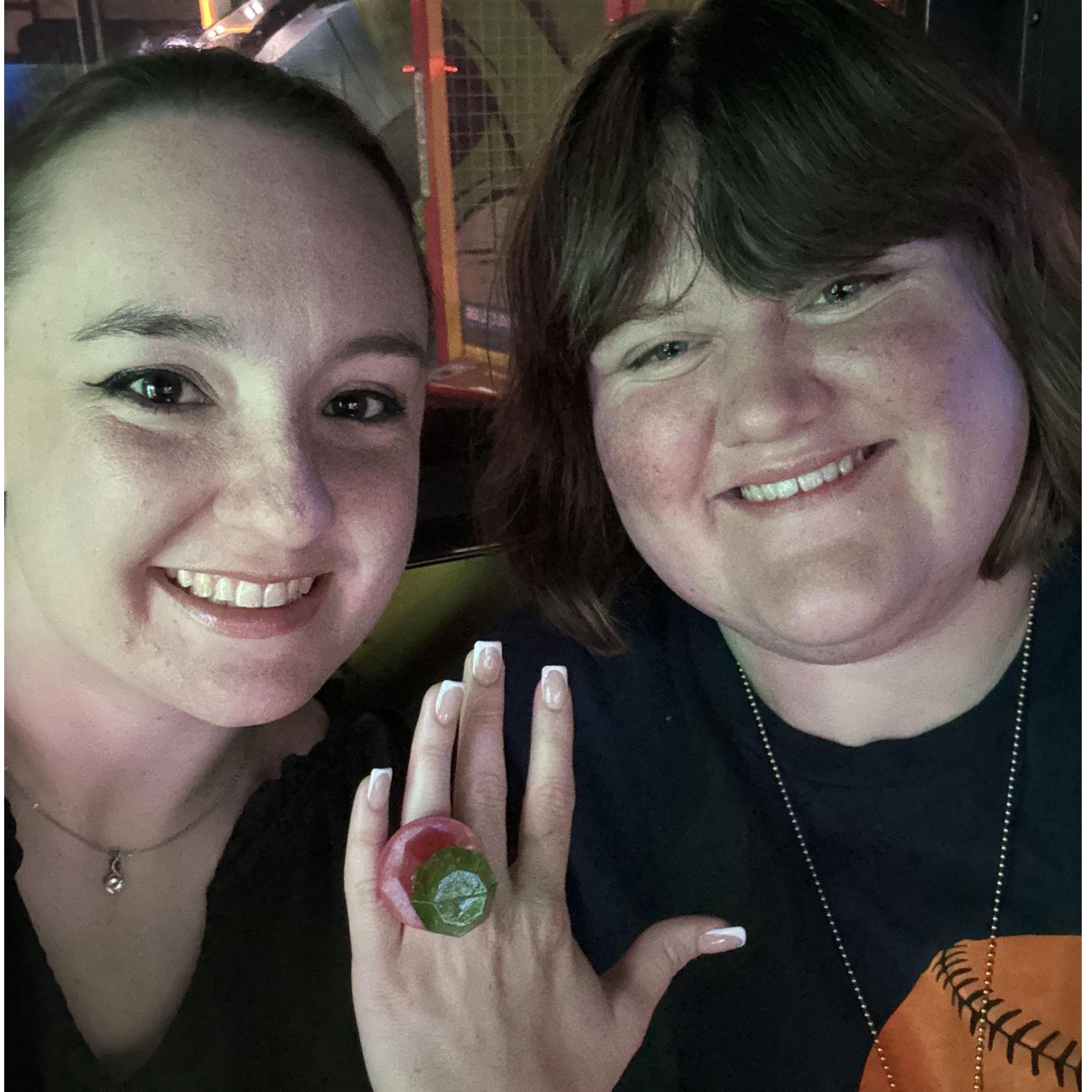 Kelsey Proposal to Victoria with Ring Pop