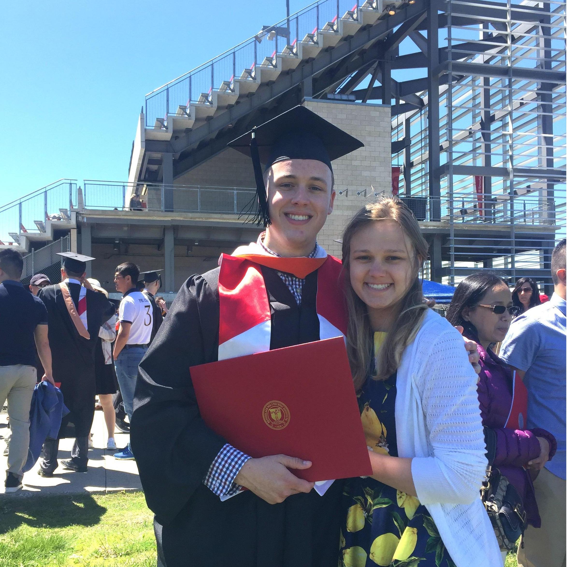 2017 - Adam's Graduation - He got a sunburn and a degree.