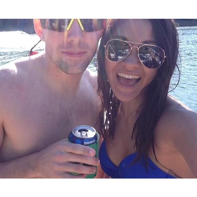 The very first picture we ever took together months before we were official. Located at the same exact place we will be saying, "I do!" Greers Ferry Lake, AR