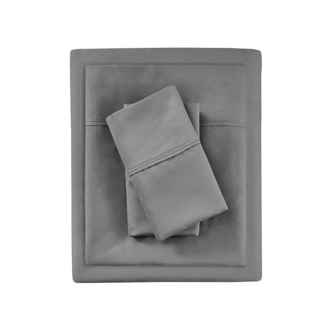 Queen 500 Thread Count Cotton Sheet Set Charcoal