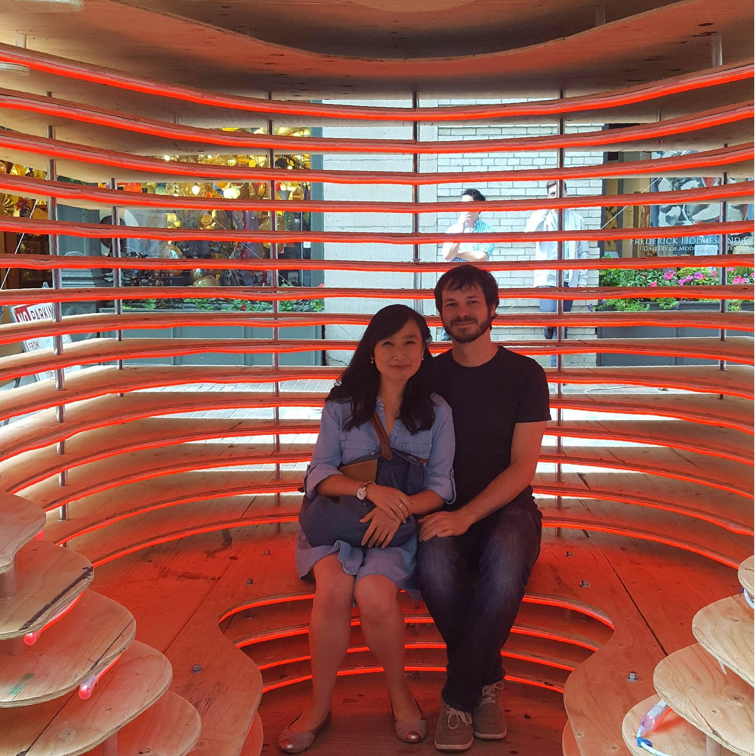 This might have been the first picture of us together that we posted on social media, lol