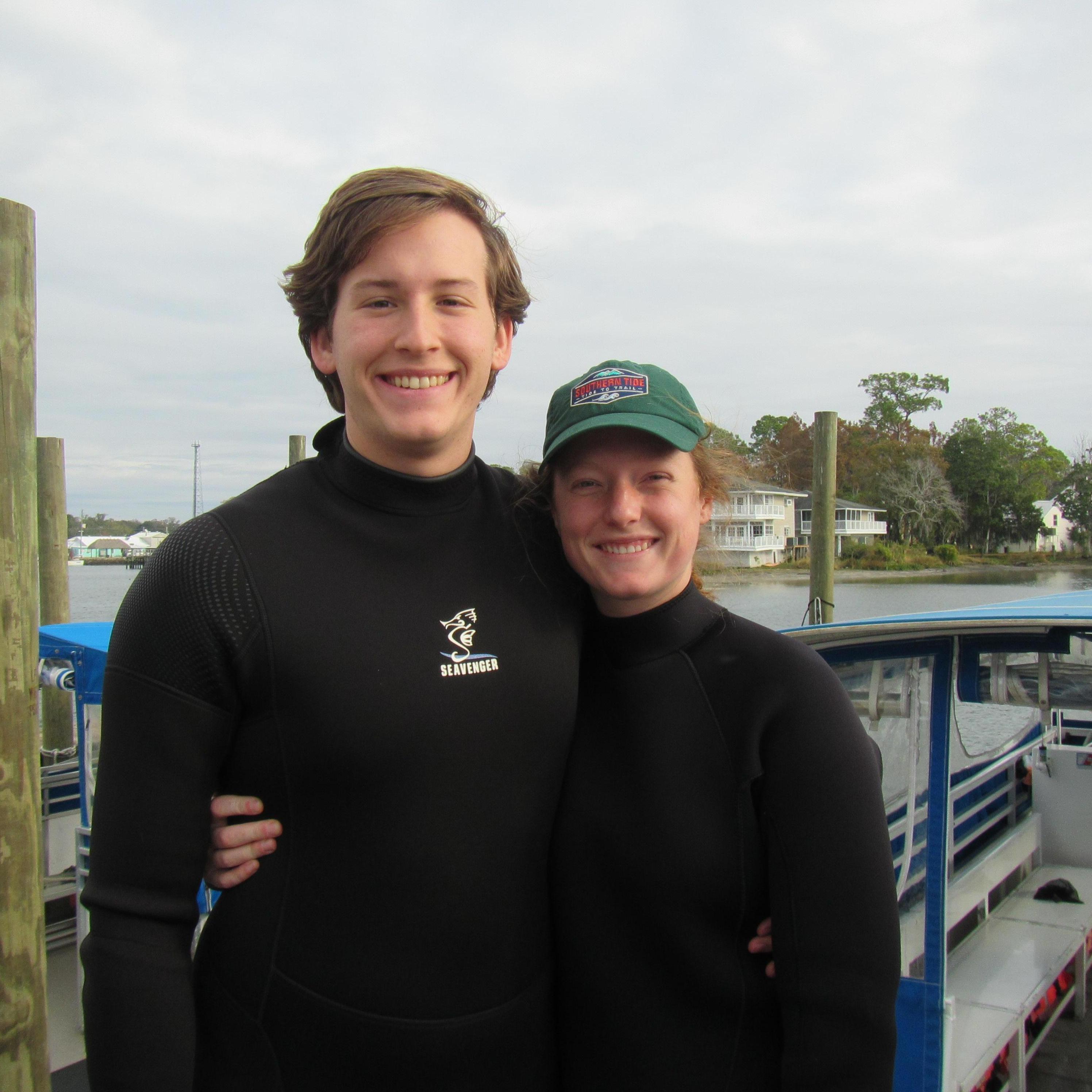 Swimming with manatees!