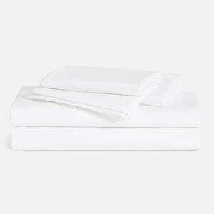 Luxe Sateen Core Sheet Set - King, Solid White