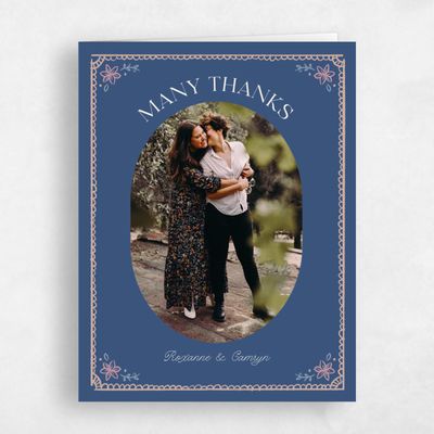 Dark Cobalt, Blue Wedding Thank You - Maglorie Photo