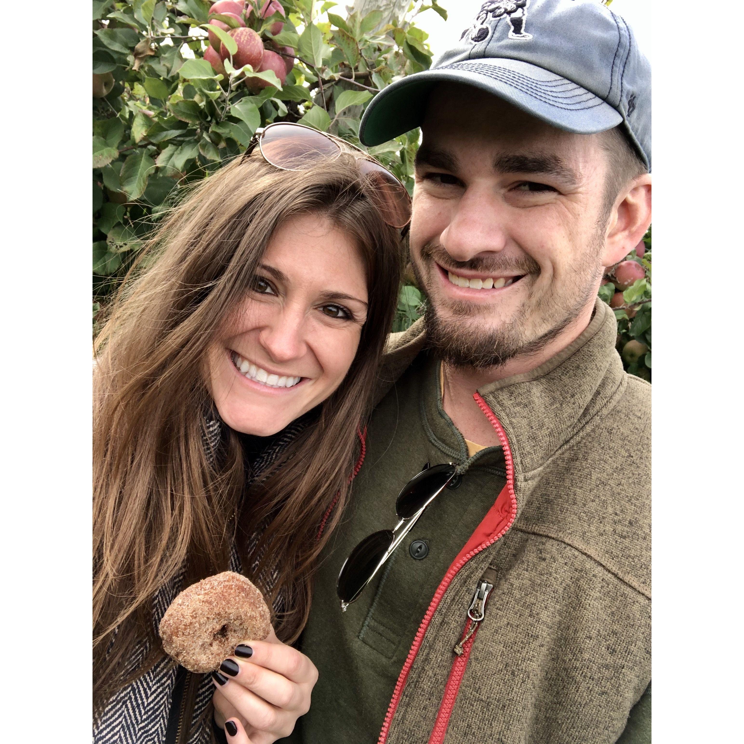 Apple picking (and apple cider donuts) with family