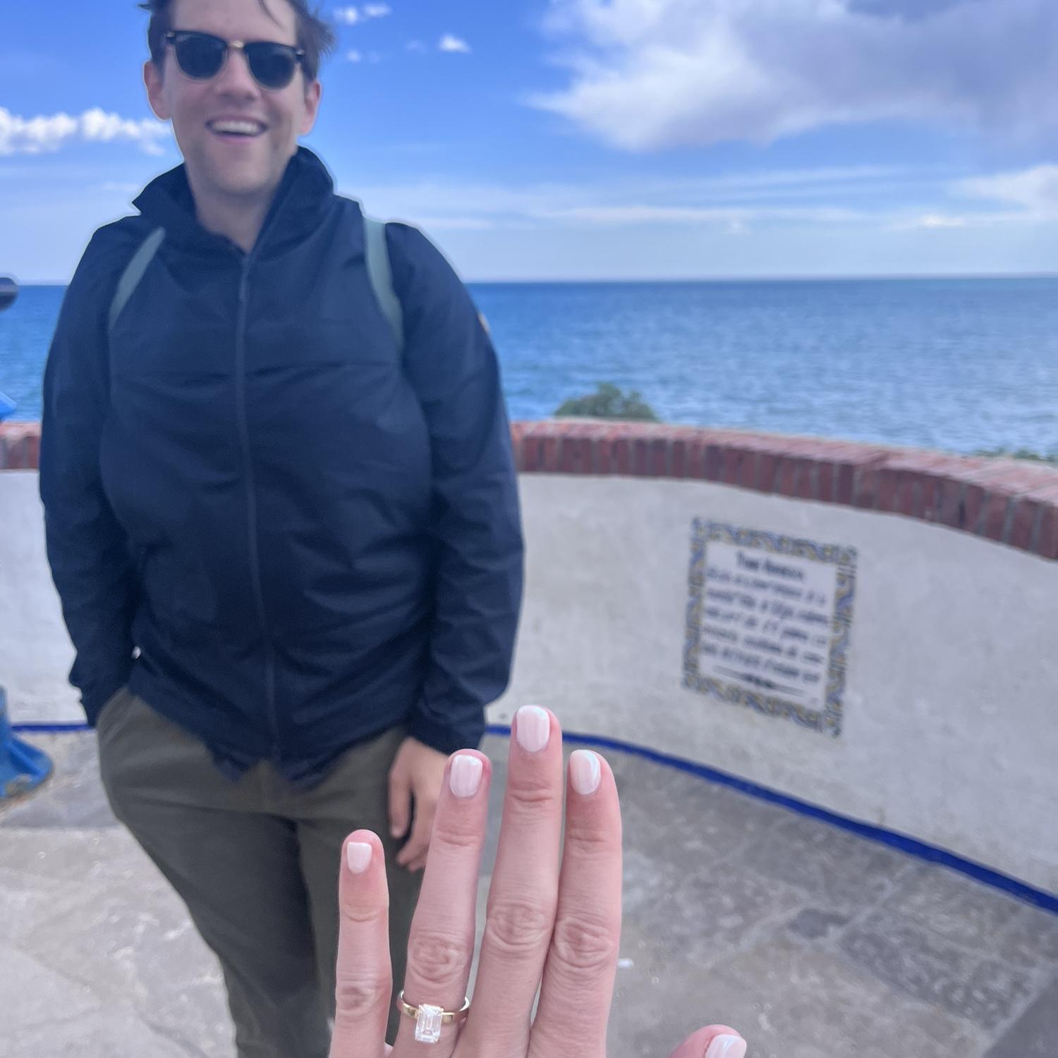 Engaged in Sitges, Spain on April 23, 2024!
