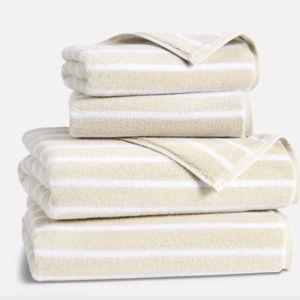 Super-Plush Turkish Cotton Bath Towel Bundle | Striped Stone