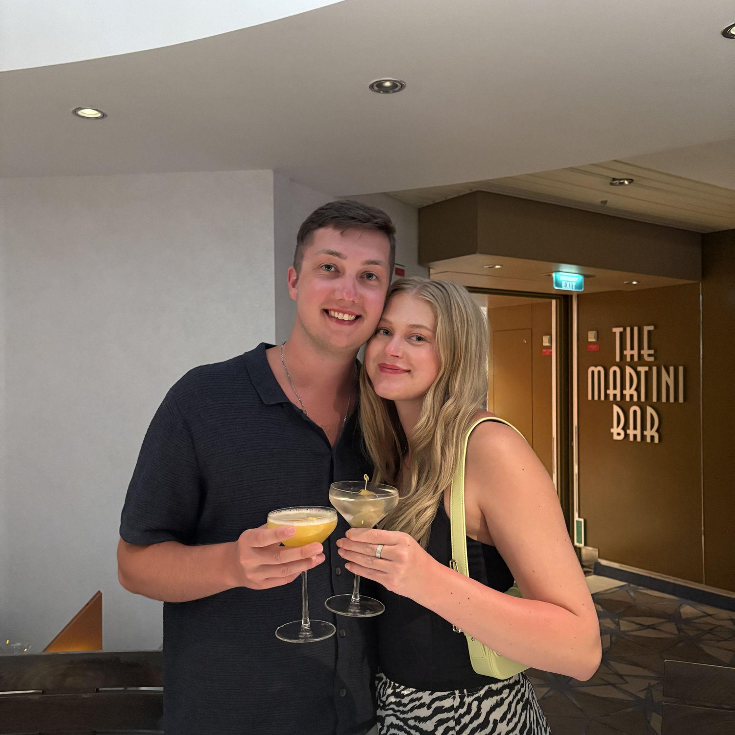 Martinis on the Thompson family cruise 2025.