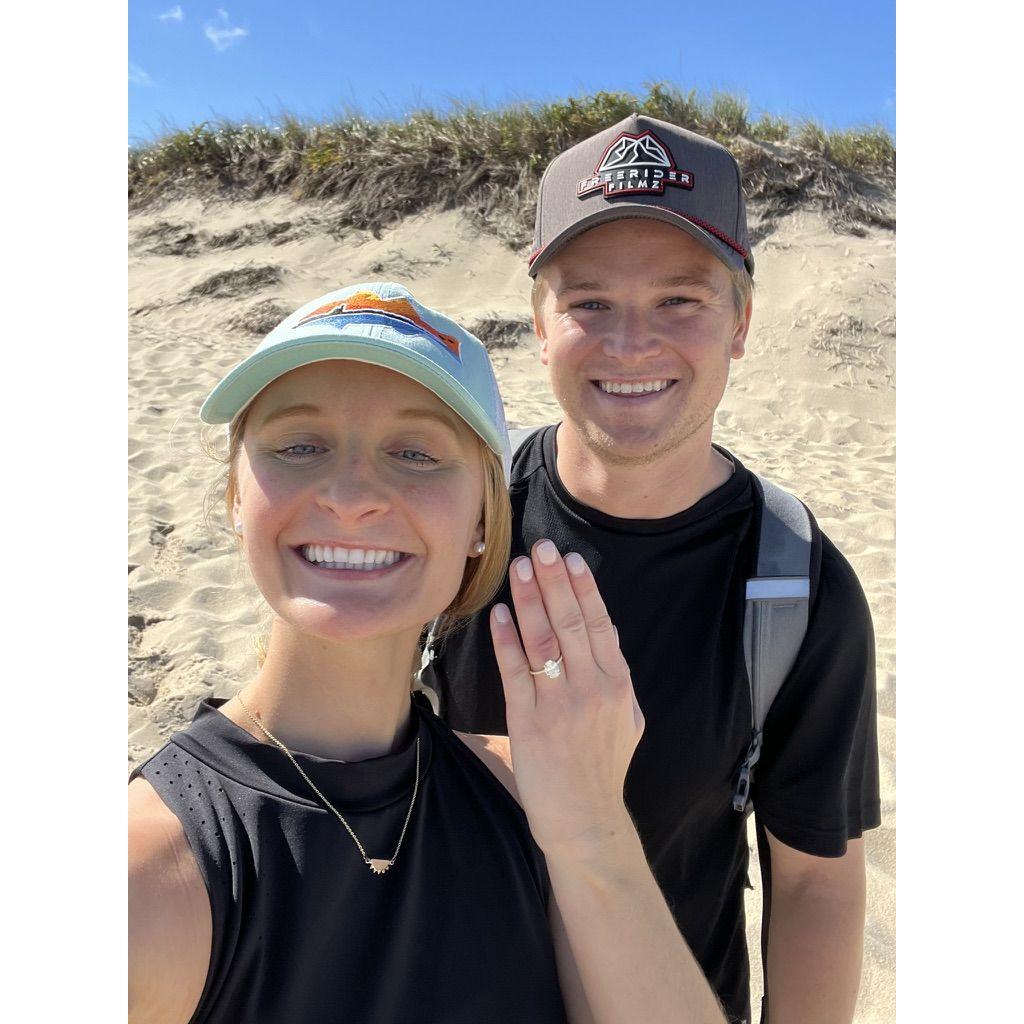 At the Dune Trail in Provincetown where TJ proposed!