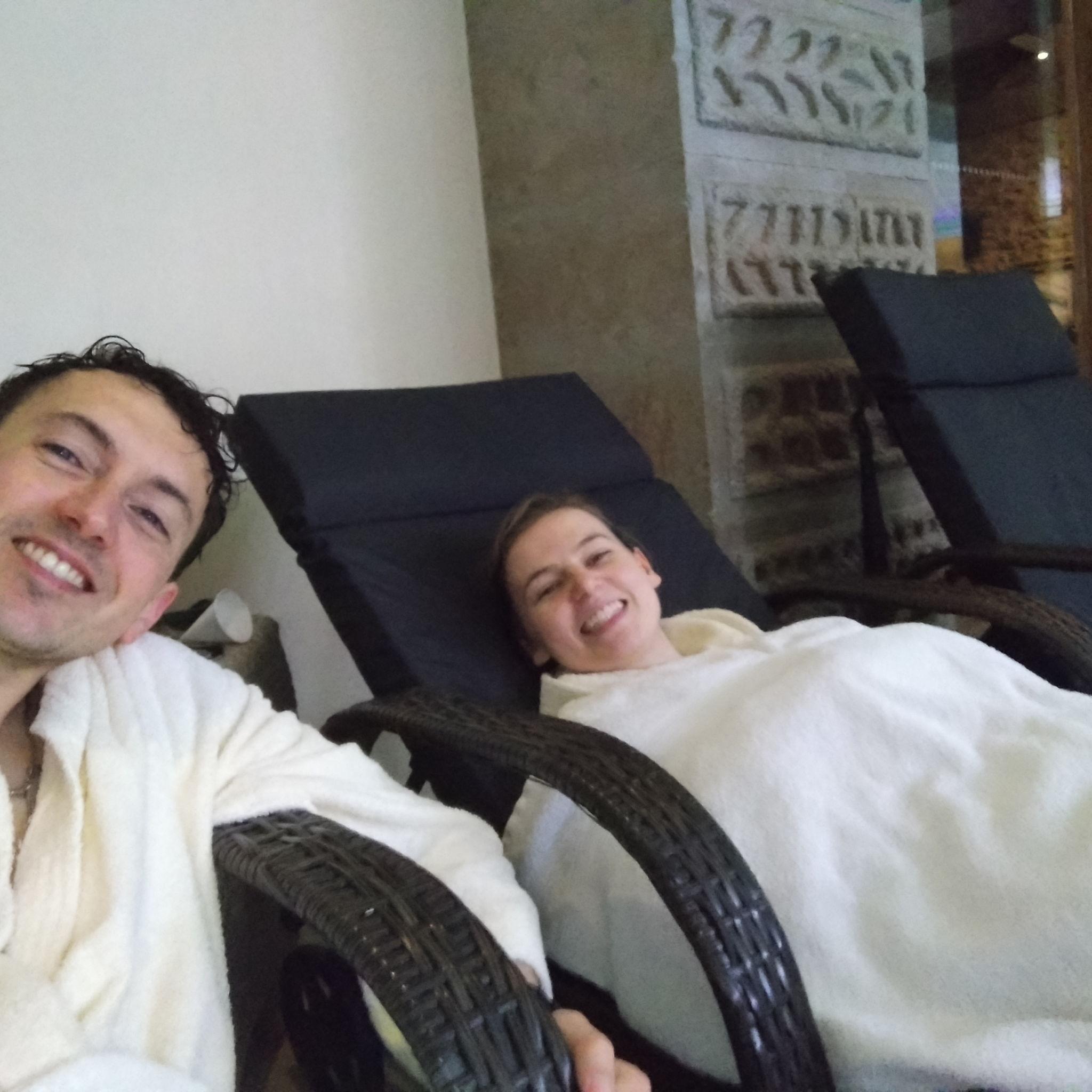 Spa day, wrapped up.