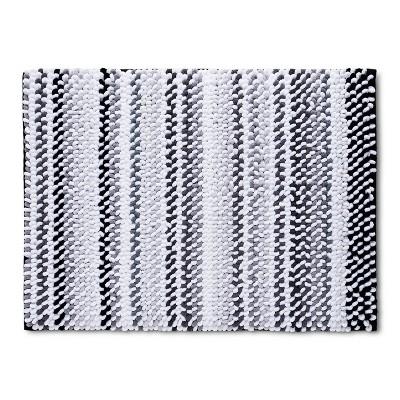 24" x 17" Loop Memory Foam Bath Rug Gray - Room Essentials&#153;