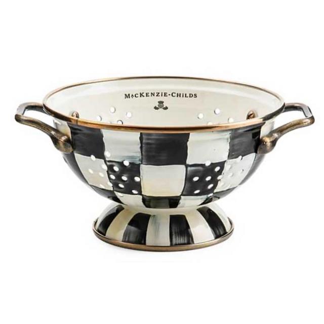 Mackenzie-Childs Courtly Check Small Collander