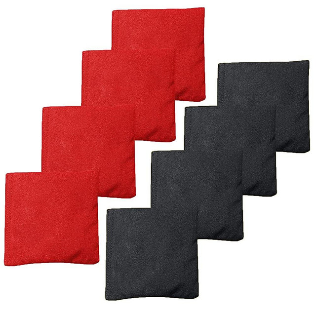 Premium Weather Resistant Duckcloth Cornhole Bags - Set of 8 Bean Bags for Corn Hole Game - Regulation Size & Weight