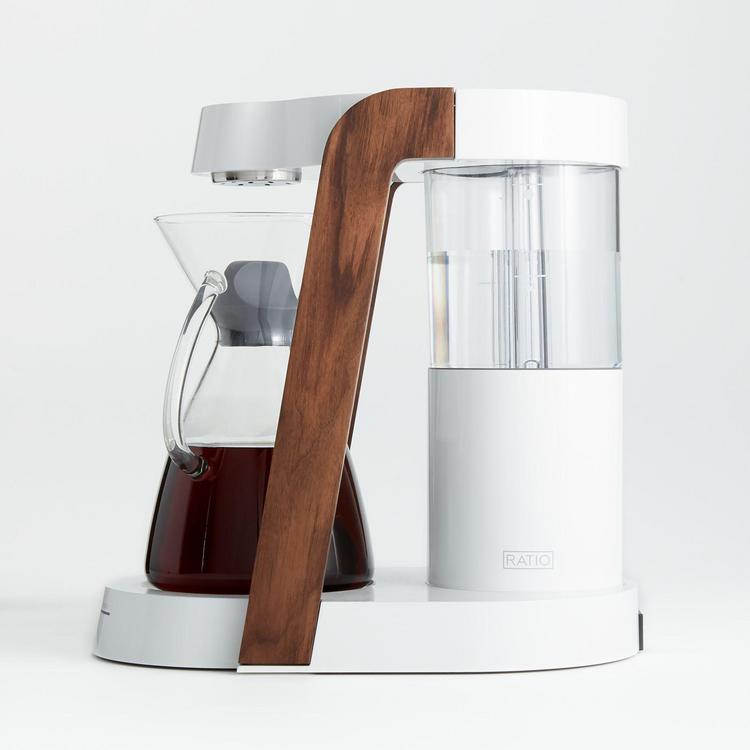Crate and Barrel, Ratio Eight Oyster and Walnut Coffee Maker - Zola
