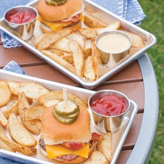 Burger Serving Tray, Set of 2