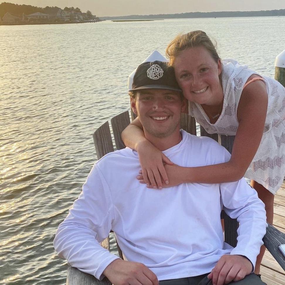 Enjoying golden hour on the dock in Ocean Pines, MD 2020