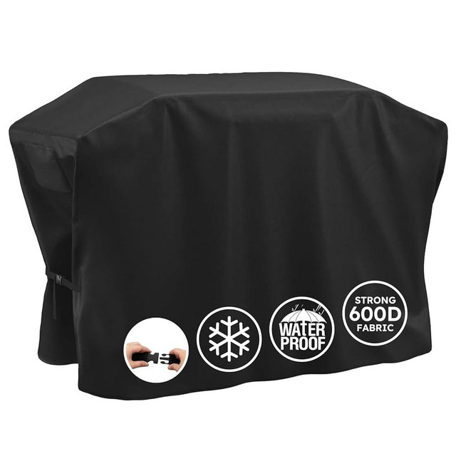 MR. COVER Griddle Cover for Blackstone 36 Inch Griddle with Hood - Heavy Duty 600D Waterproof Cover, UV & Wind Resistant, Air Vent, Double Buckle Straps, Fits Blackstone 36" 4 Burner