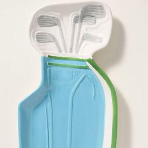 Golf Bag Porcelain Serving Platter