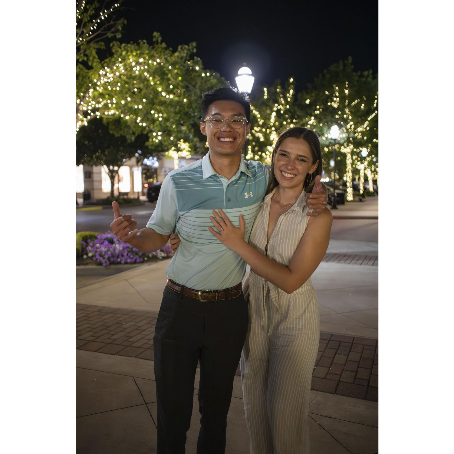 The night we got engaged!