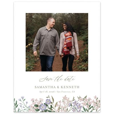 Lavender, Purple Wedding Digital Save the Date - Lombardy Photo