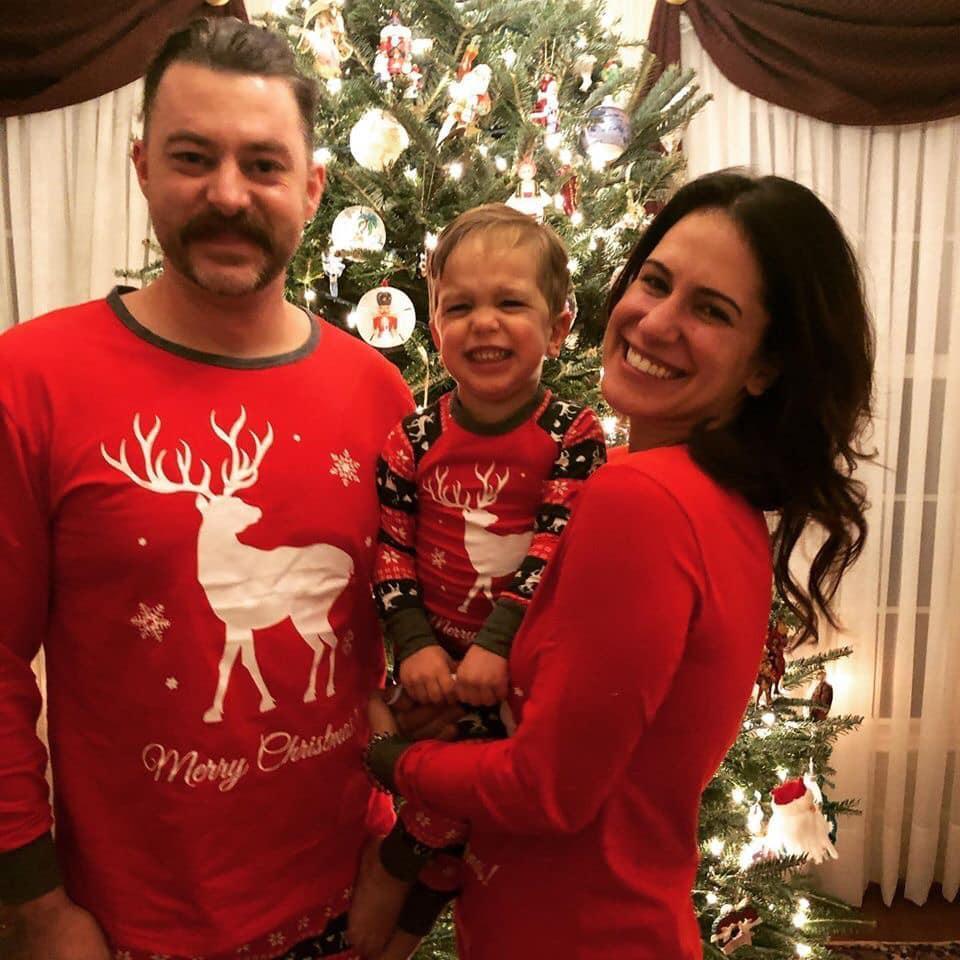 Yep. Matching Christmas PJs.