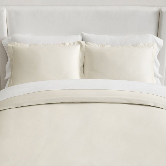 1000-Thread-Count Sateen Duvet Cover, Classic Ivory, King/Cal. King